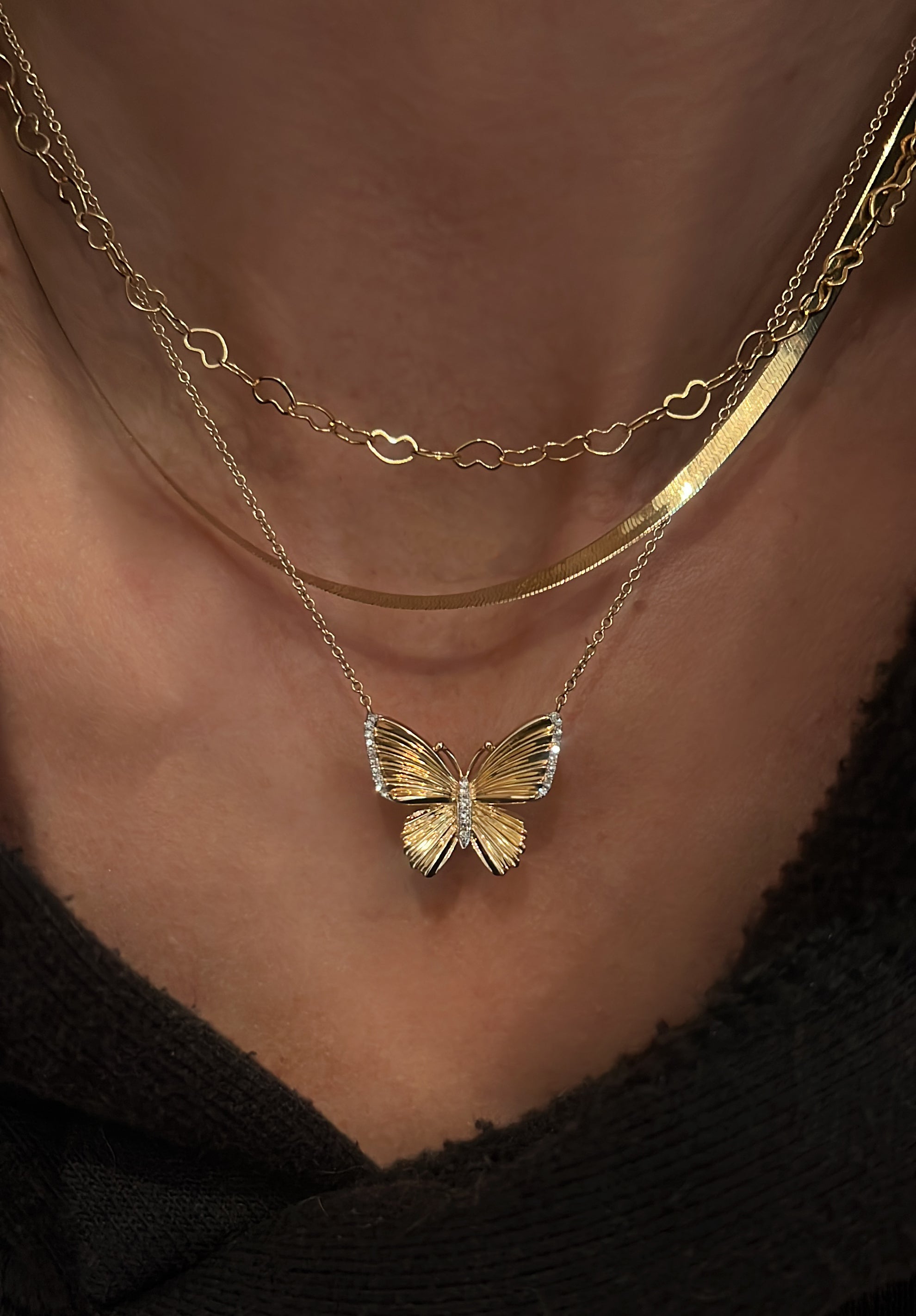 Necklace 223. fashion Butterfly effects