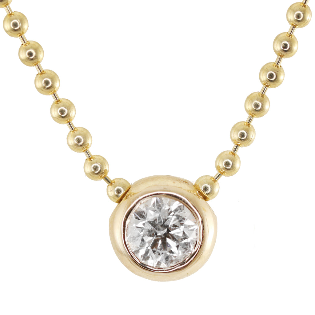 Lovelock 14ct Yellow Gold Diamond Bee Necklace