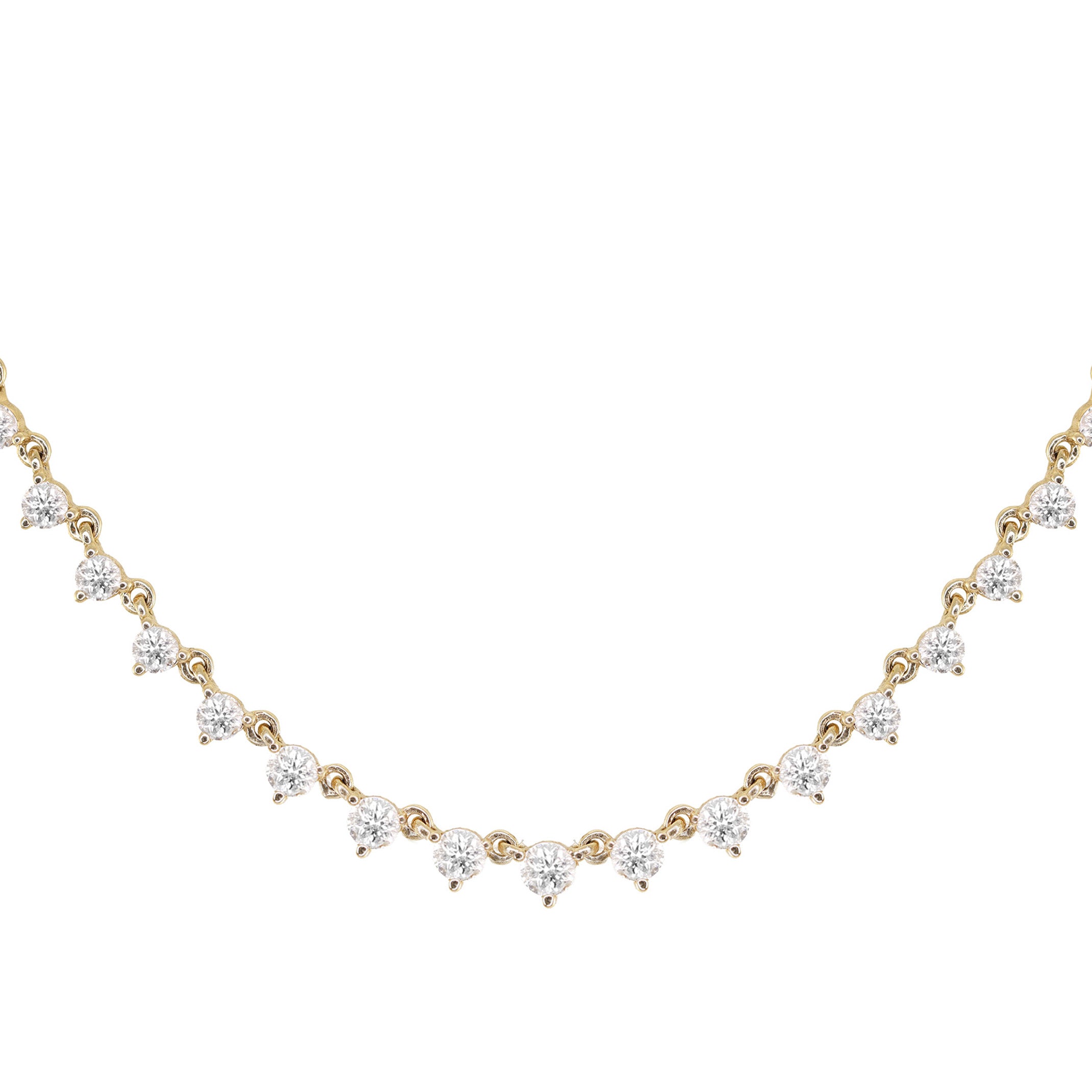 5-Stone Graduated Diamond Necklace | Princess Jewelry Shop