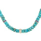 14kt gold turquoise grande diamond bead necklace