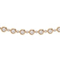 14kt gold and diamond honey comb tennis bracelet