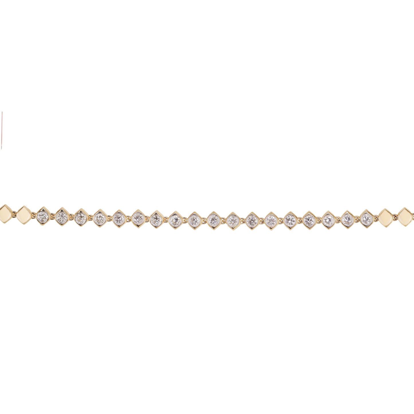 14kt gold and diamond kite bracelet