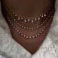 14kt gold and diamond moonstone teardrop drip necklace