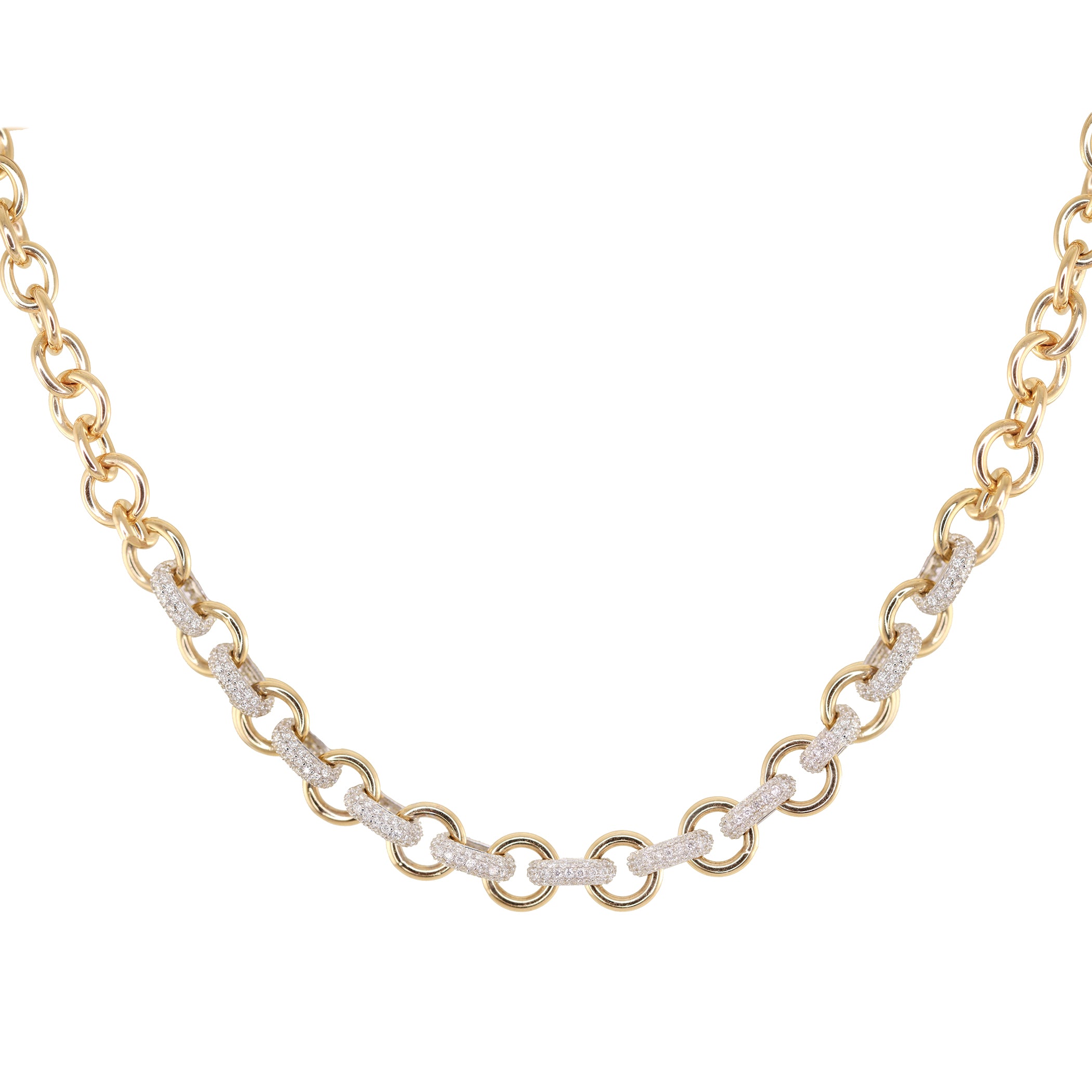 9.5mm Diamond Curb Chain Link Necklace – Happy Jewelers