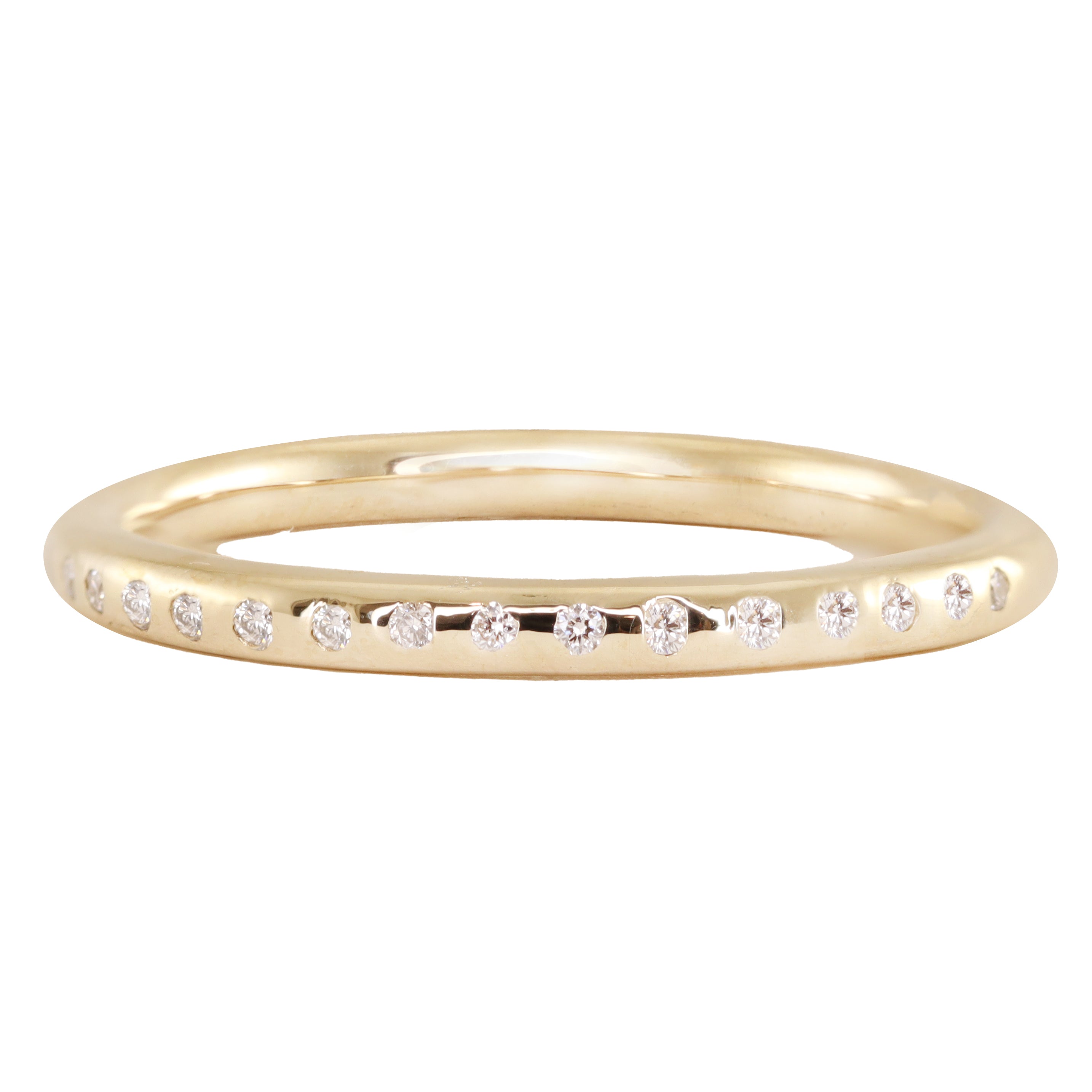 14kt gold and spaced white diamond ring – Luna Skye