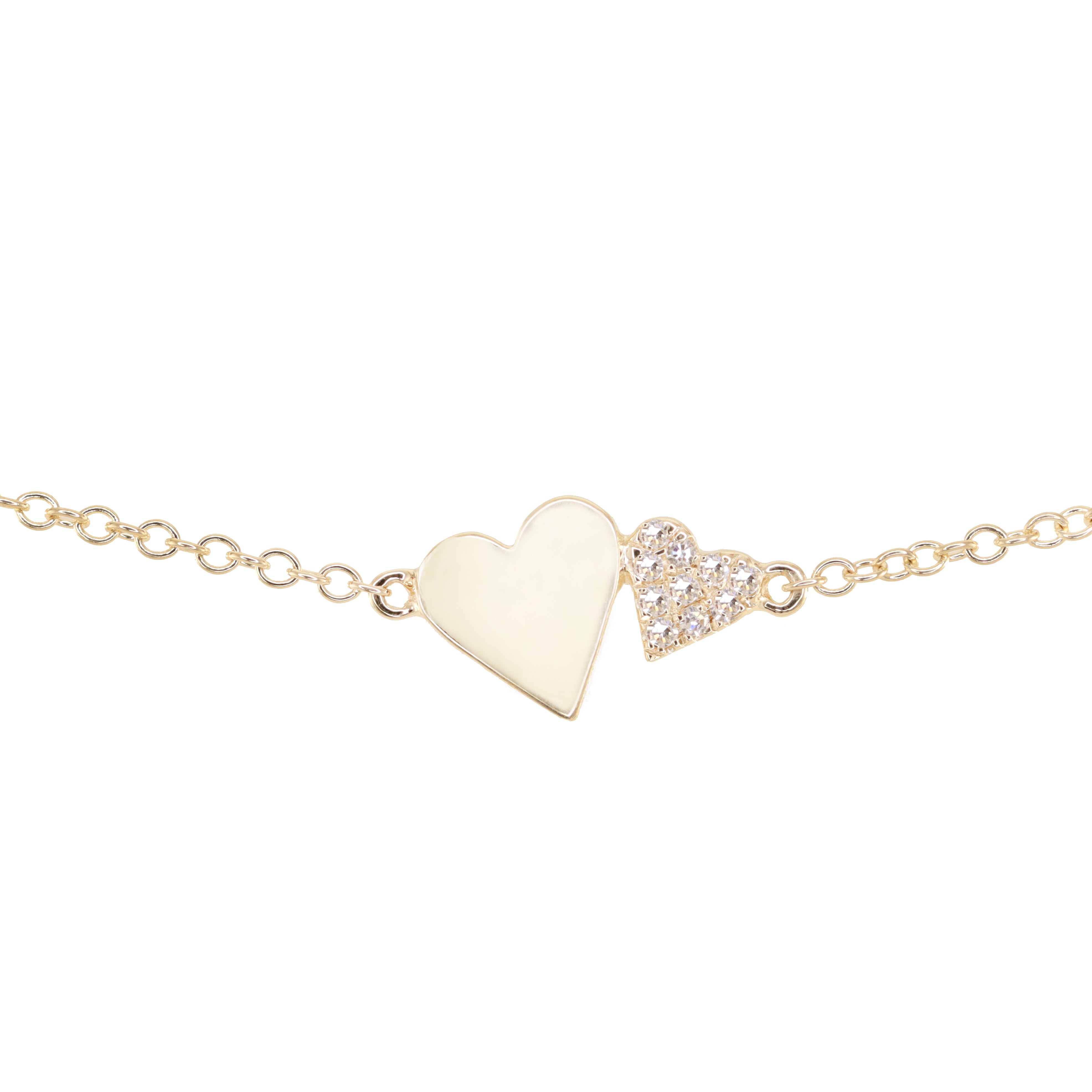 Double on sale heart bracelet