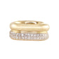 14kt gold two row diamond ear band