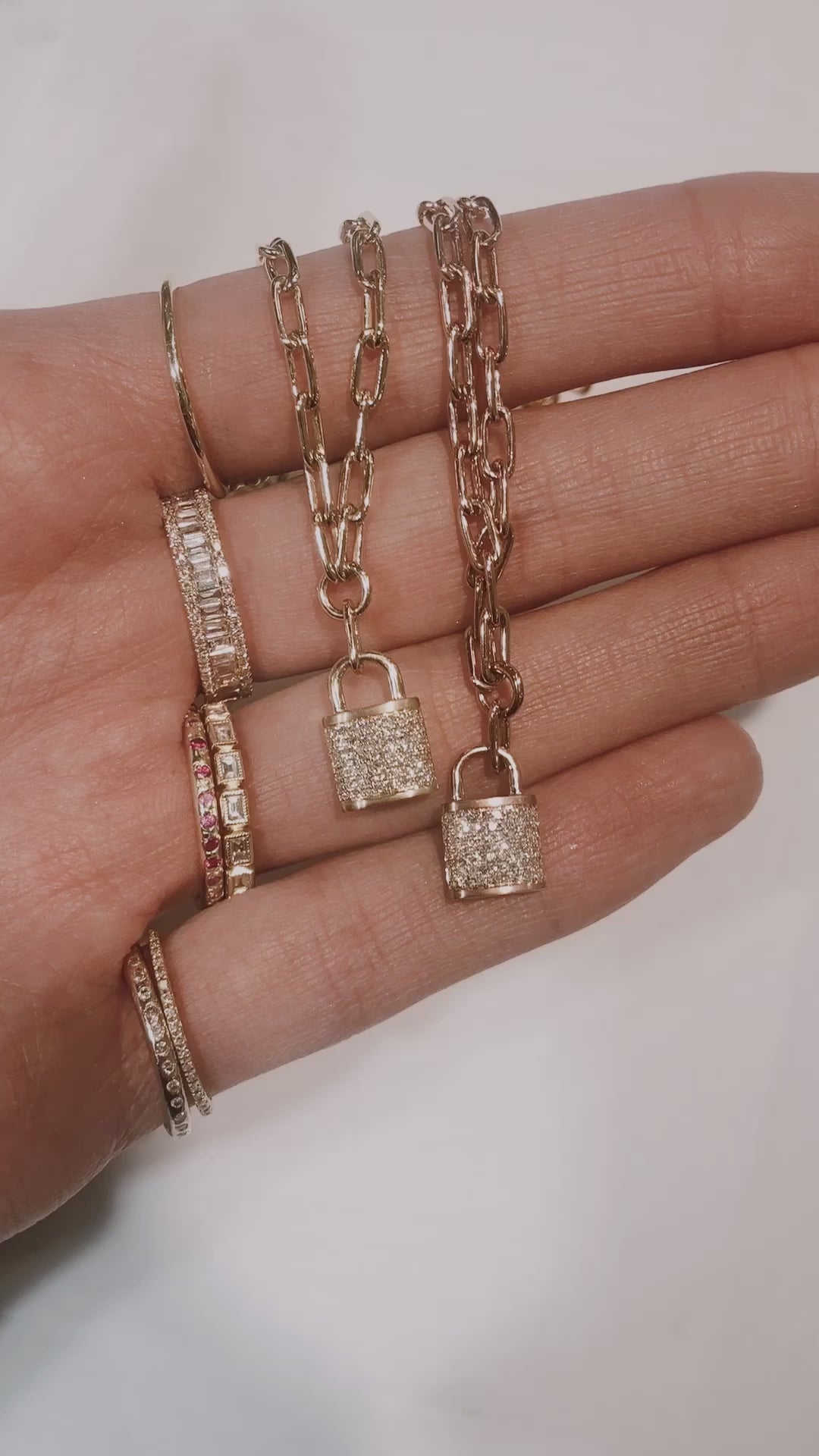 Cartier lock cheap necklace