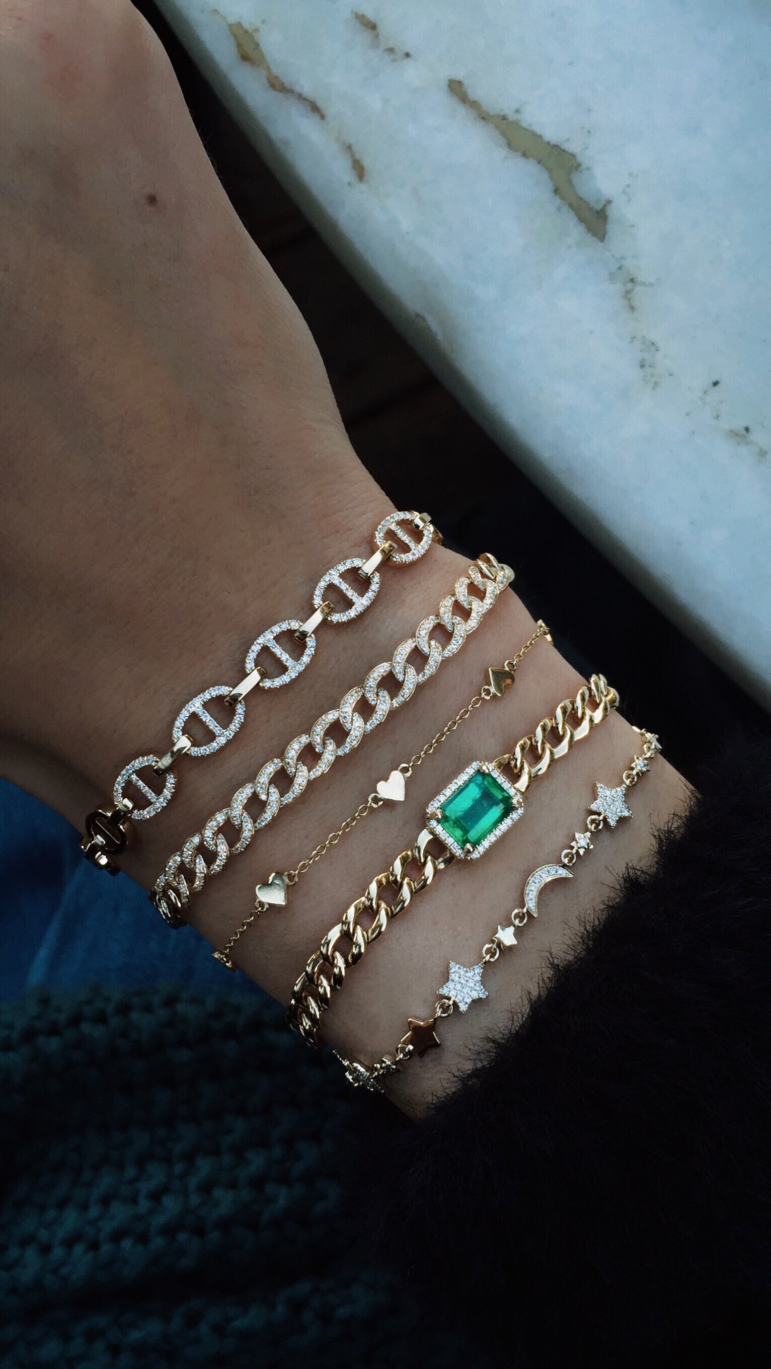Lock BFF Bracelet - SINGLE - Gold - Luna & Rose Jewellery