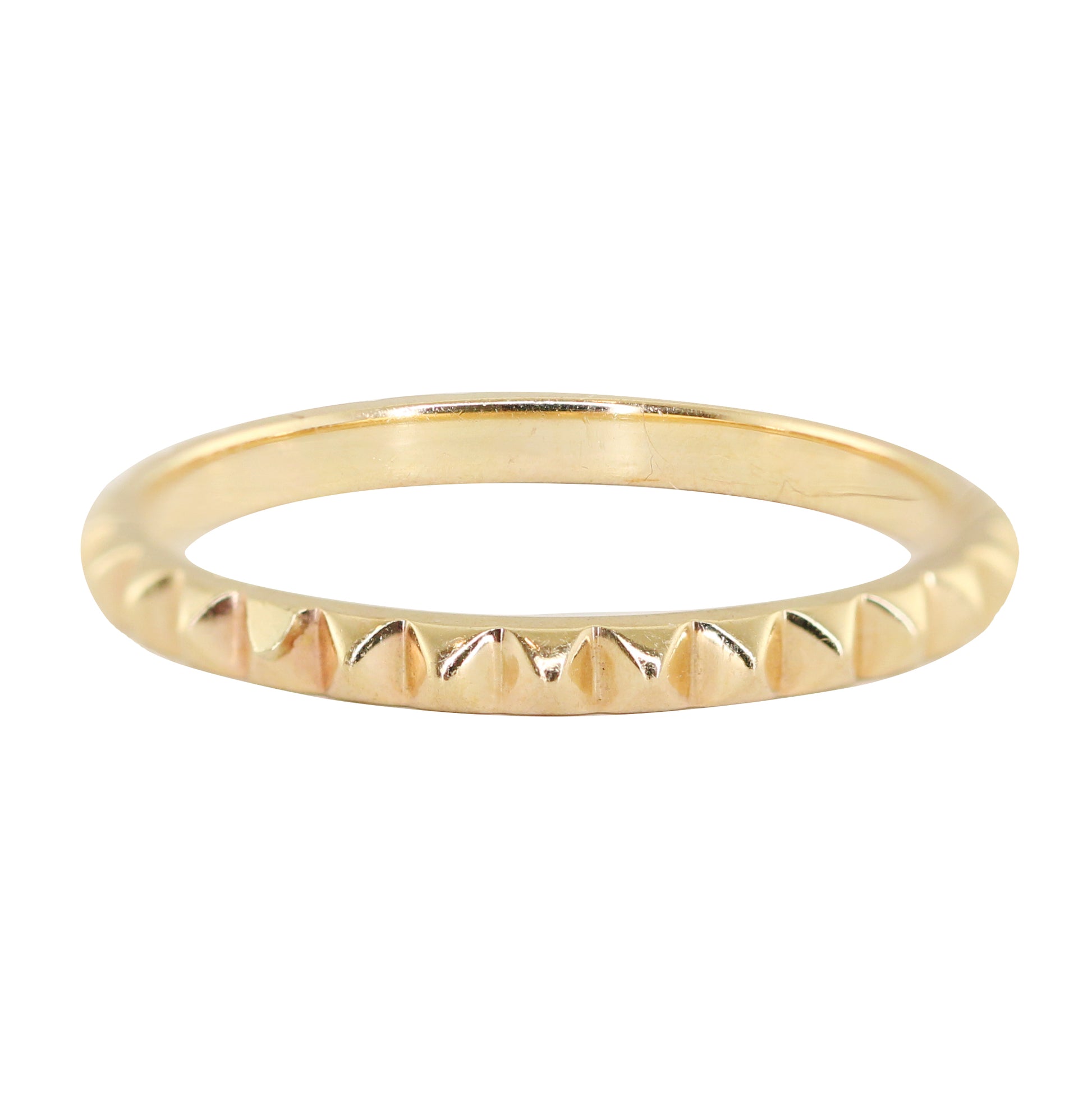 14kt gold pyramid ring – Luna Skye