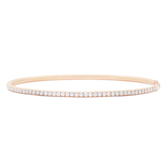 14kt gold whisper diamond bangle